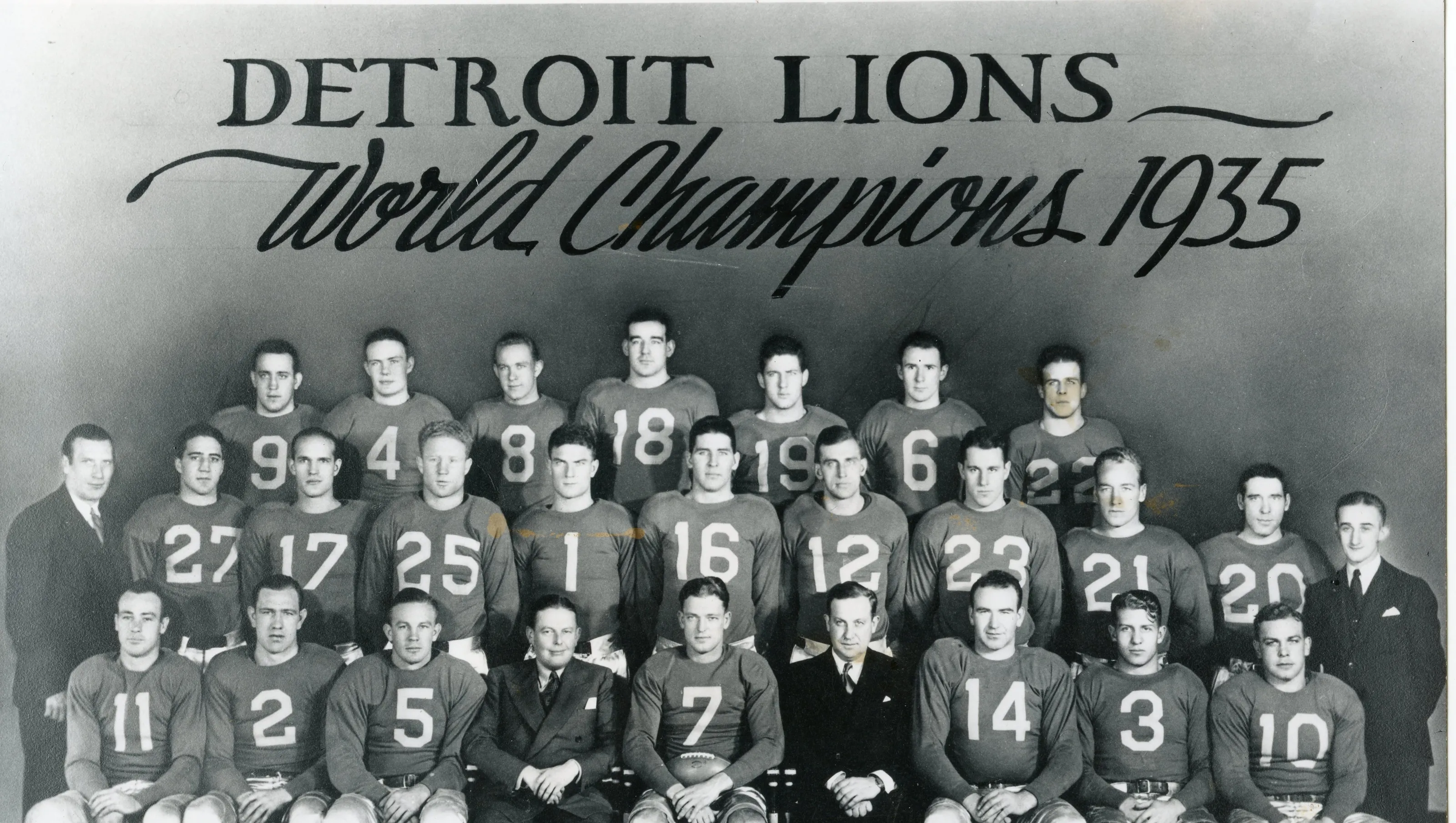 Detroit Lions History - First NFL Championship in 1935