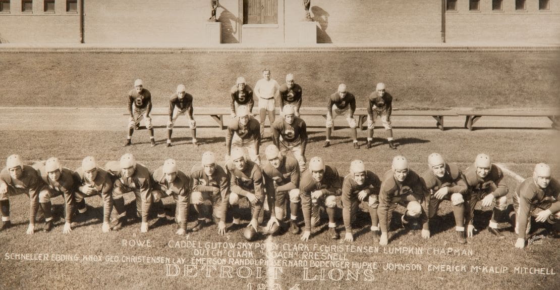 Detroit Lions History - Thanksgiving Tradition in 1934